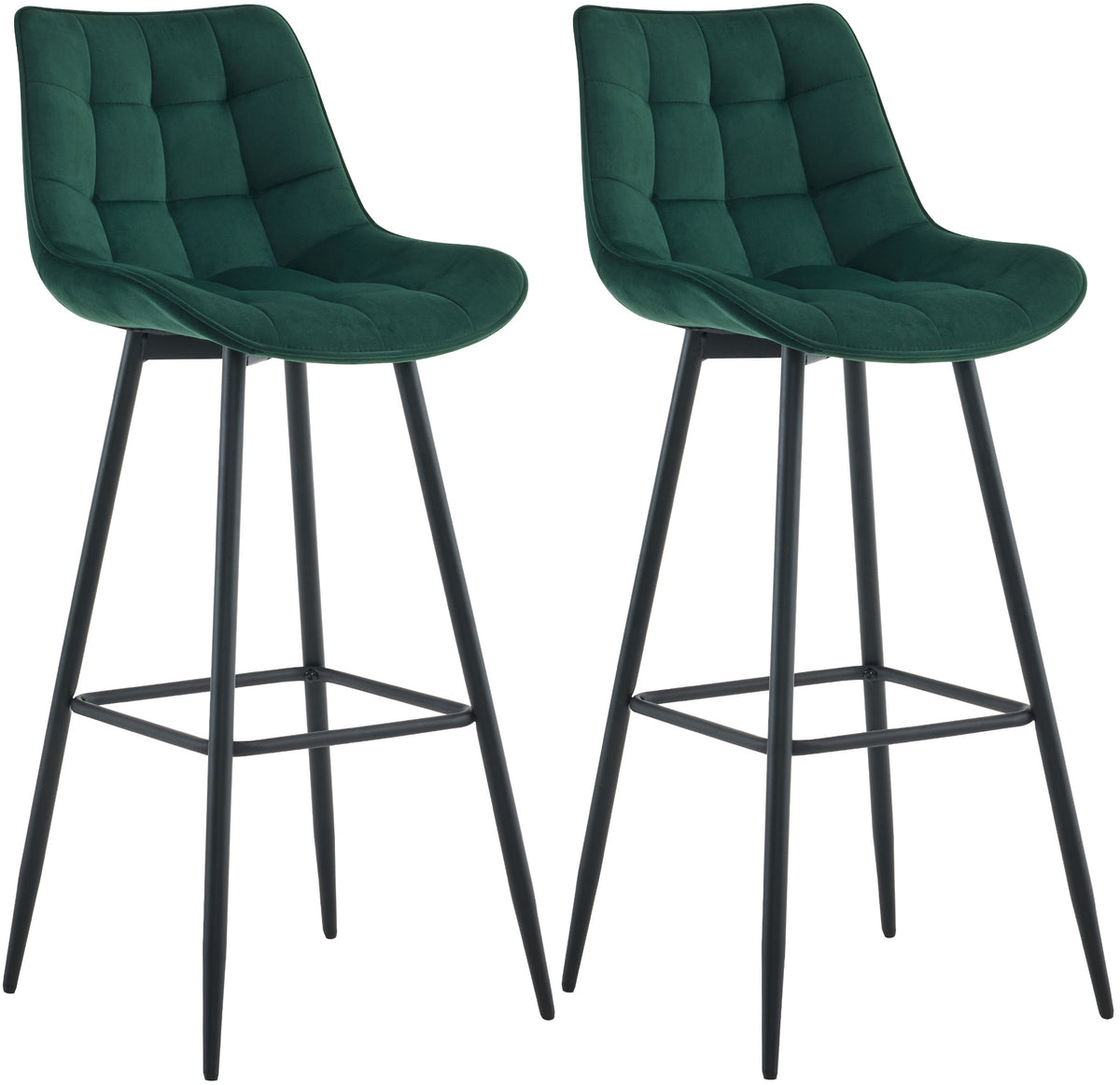 2er Set Barhocker Dartford Samt – Ansicht 8