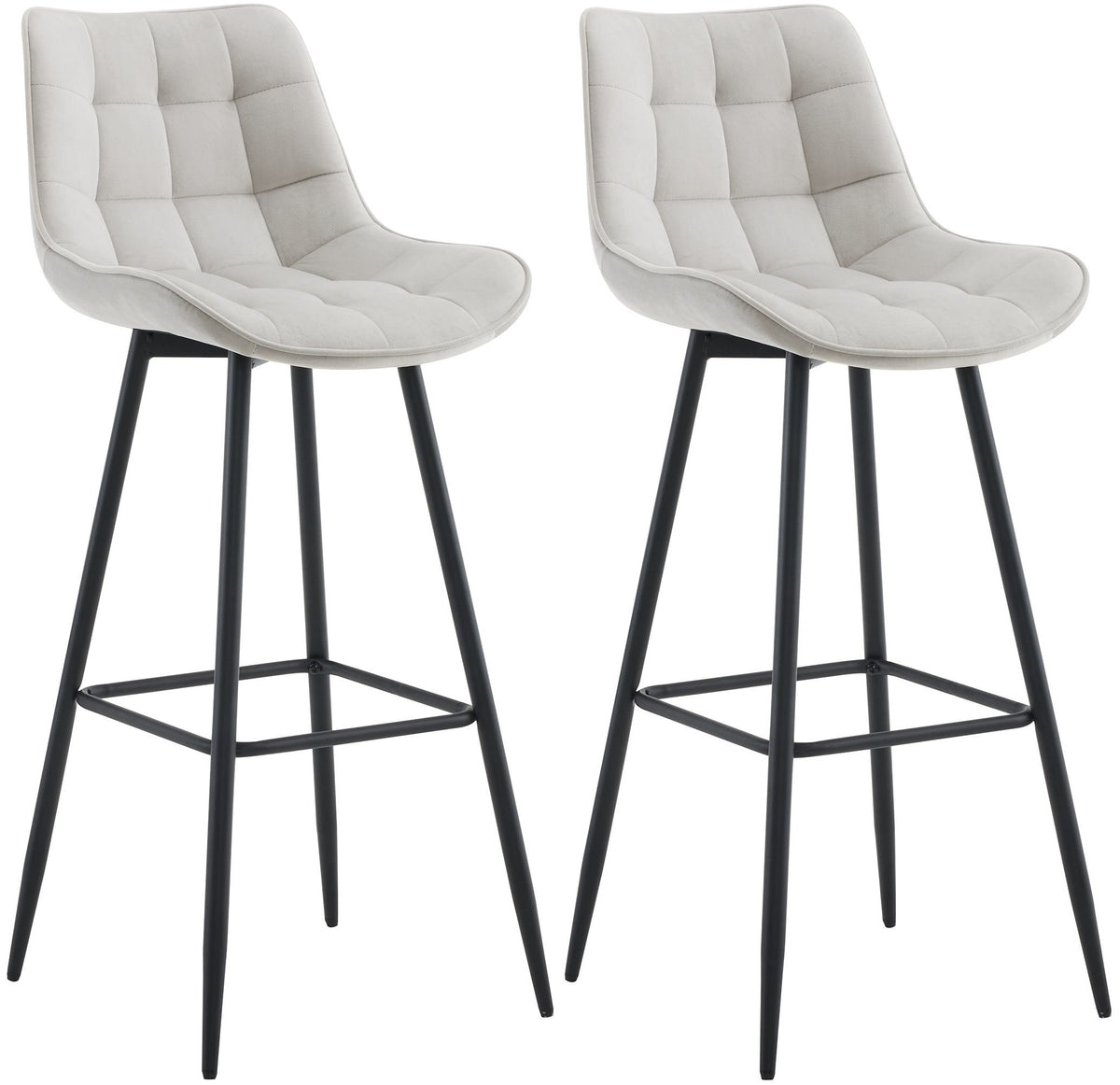 2er Set Barhocker Dartford Samt