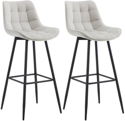 2er Set Barhocker Dartford Samt