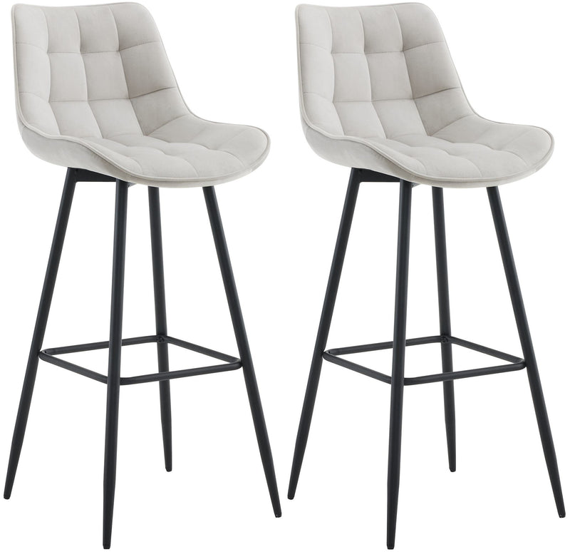 2er Set Barhocker Dartford Samt