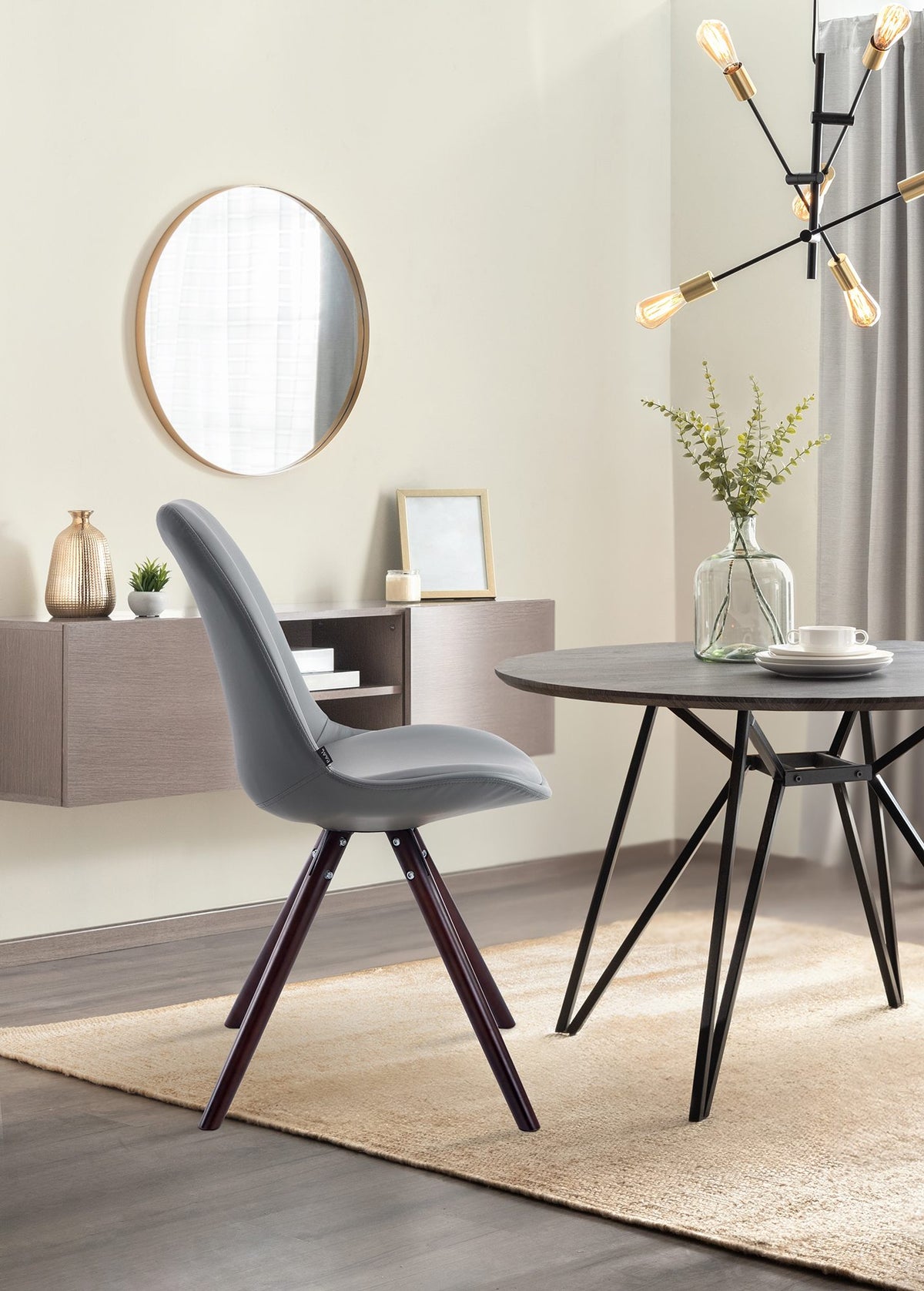 Besucherstuhl Laval Cappuccino Rund – Ansicht 17
