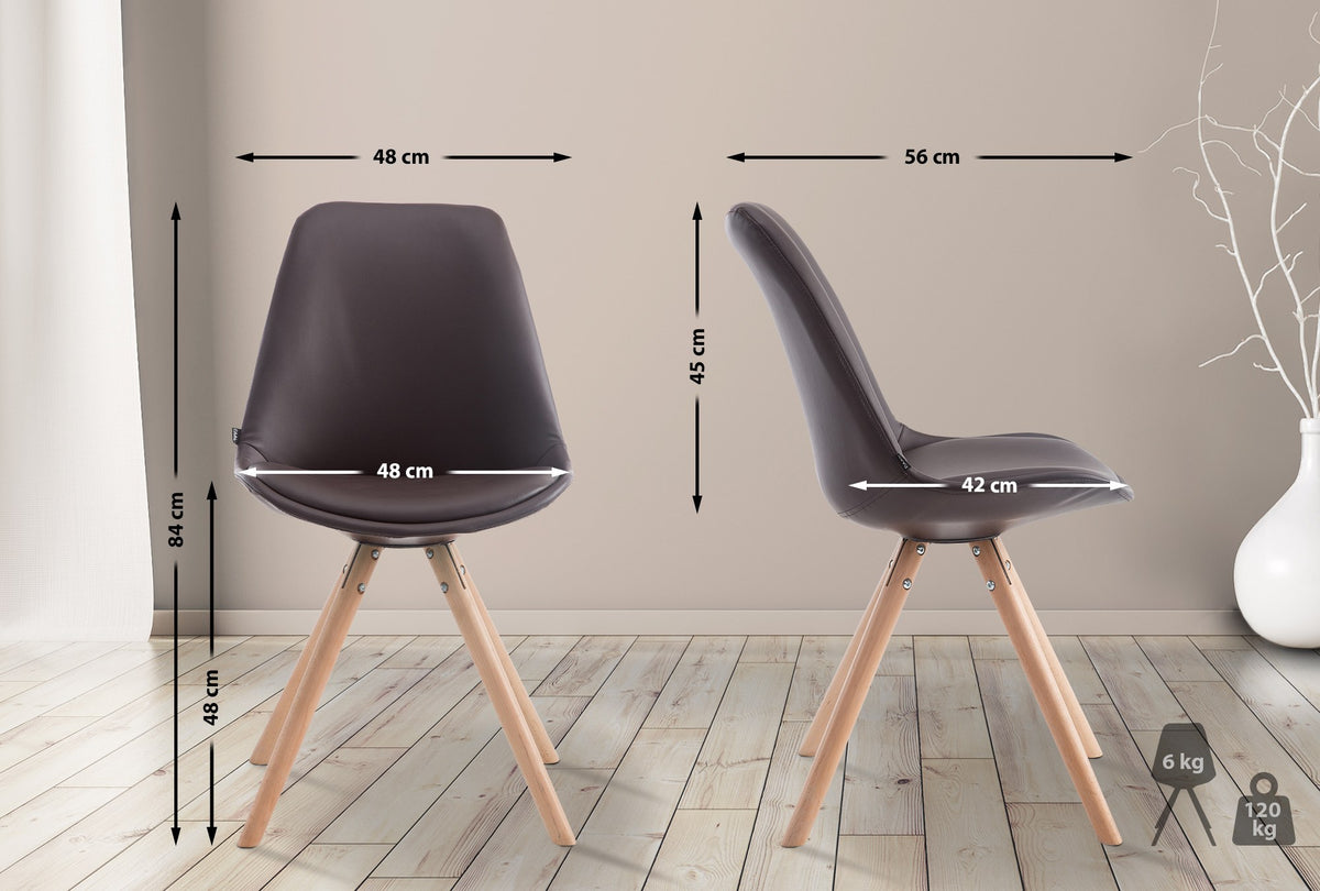 Besucherstuhl Laval Natura Rund – Ansicht 5