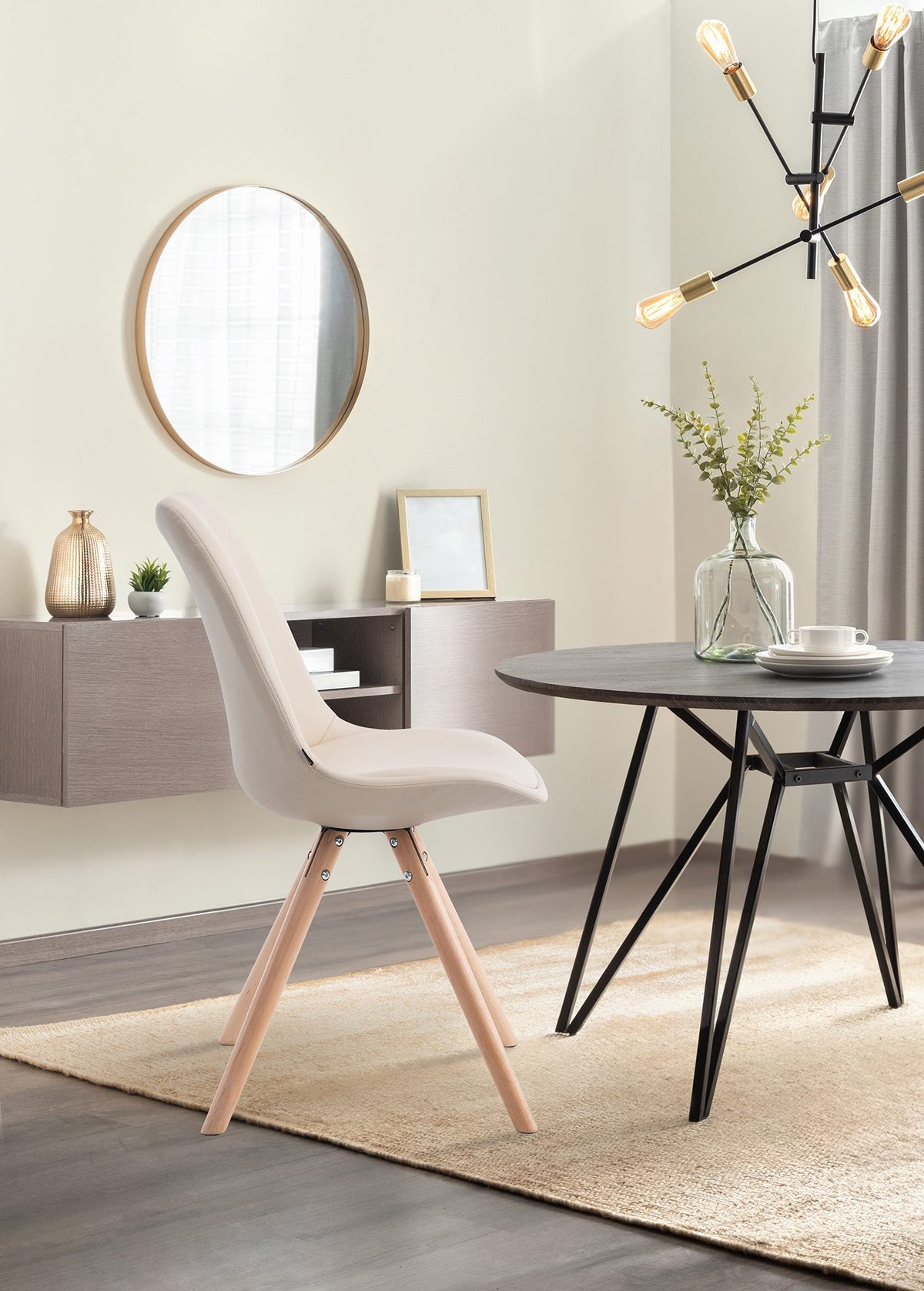 Besucherstuhl Laval Natura Rund – Ansicht 12