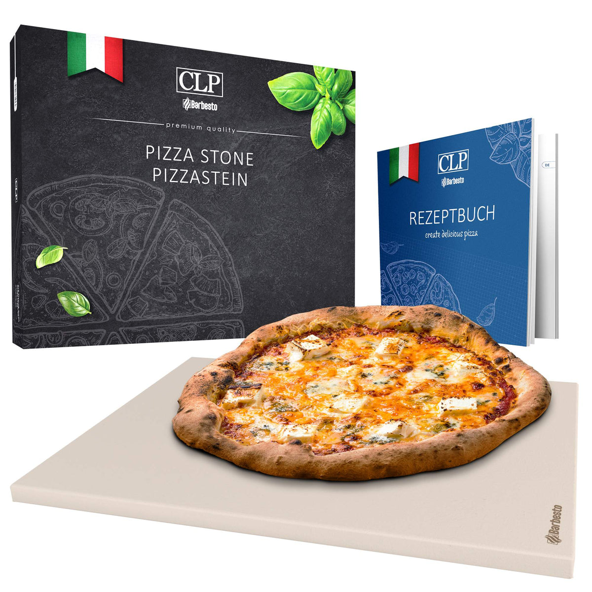 Pizzastein 30x38x1,5 cm