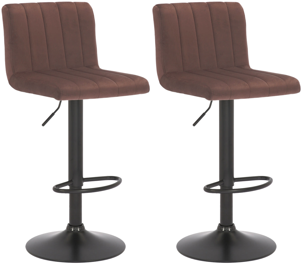2er Set Barhocker Jamie Samt – Ansicht 8