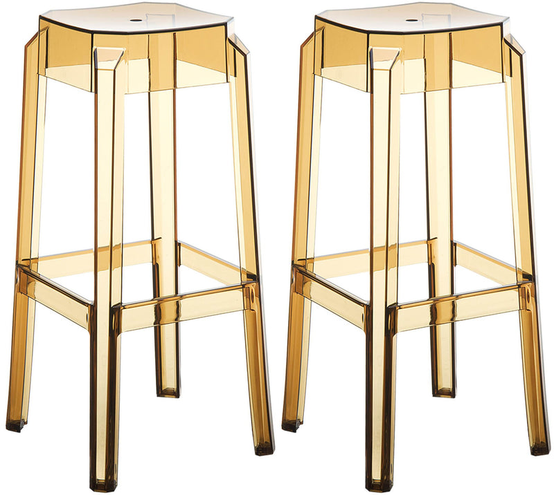 2er Set Barhocker Fox, transparent