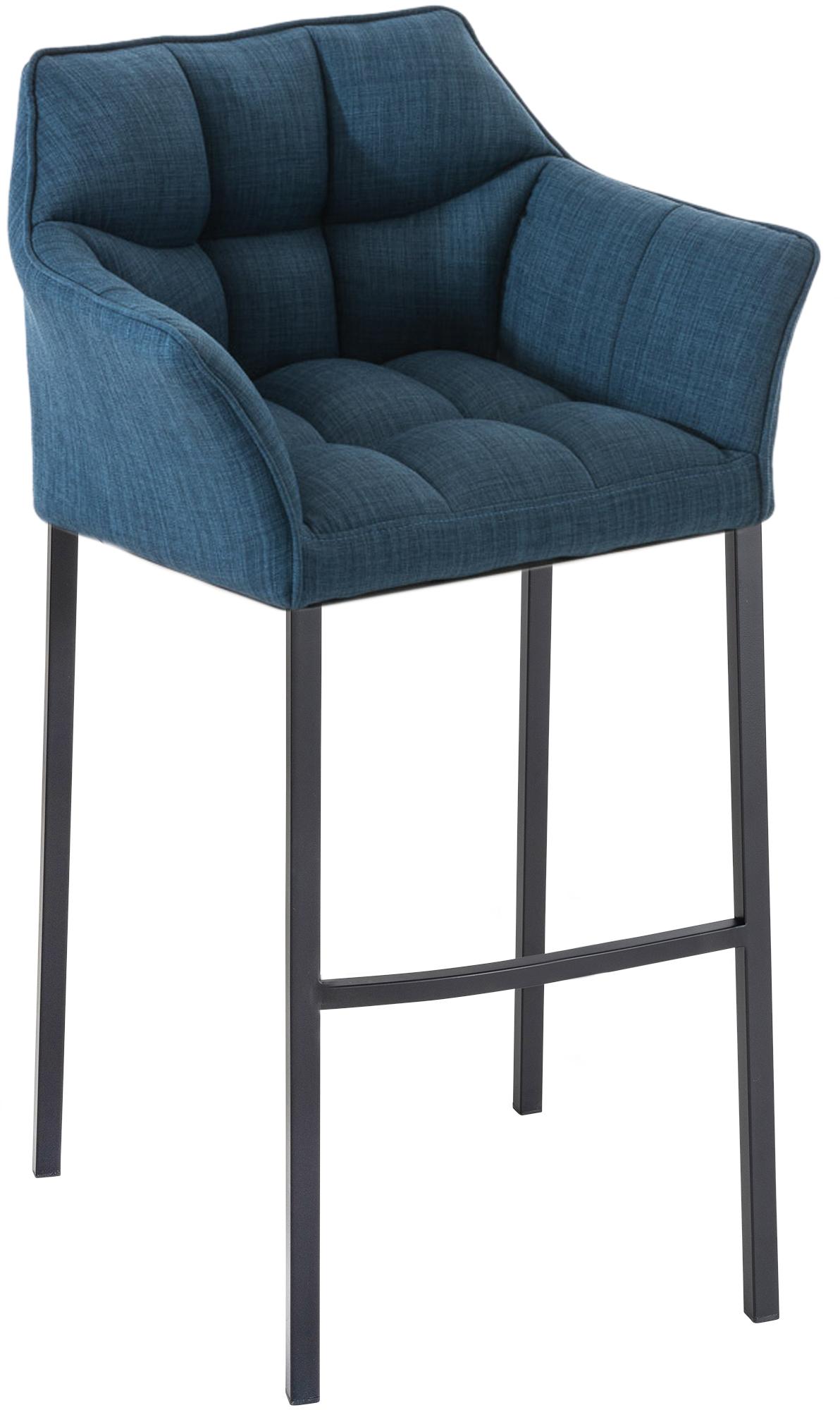 Barhocker Damaso B Stoff mit 4-Fuß Gestell