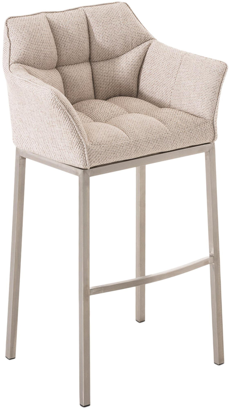 Barhocker Damaso E Stoff mit 4-Fuß Gestell