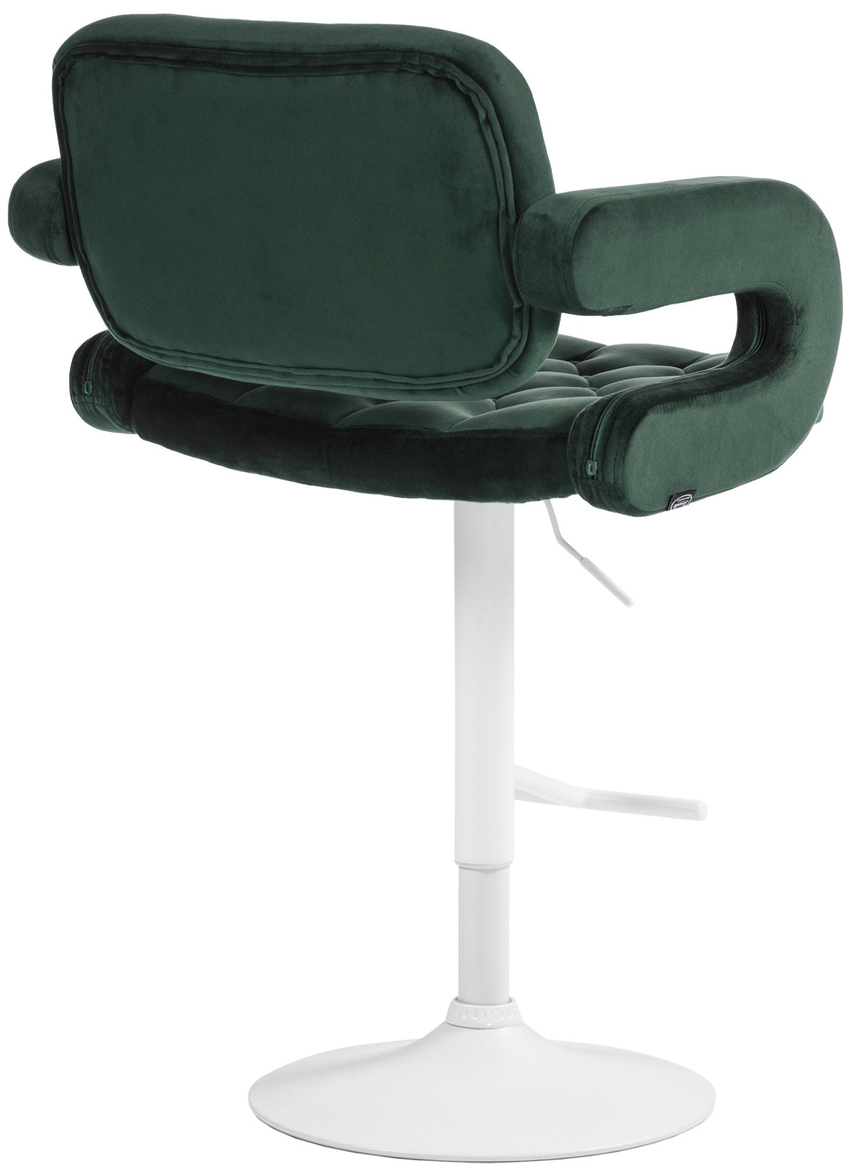 Barhocker Dublin Samt weiß – Ansicht 7