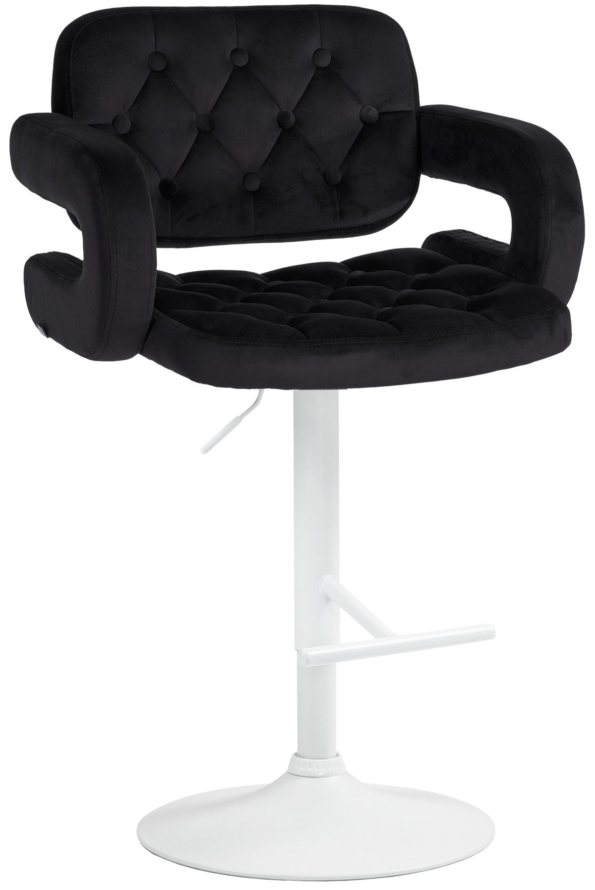Barhocker Dublin Samt weiß – Ansicht 8