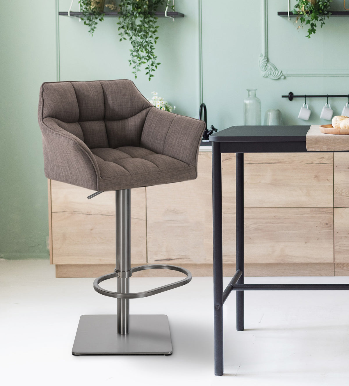 Barhocker Damaso E Stoff – Ansicht 8