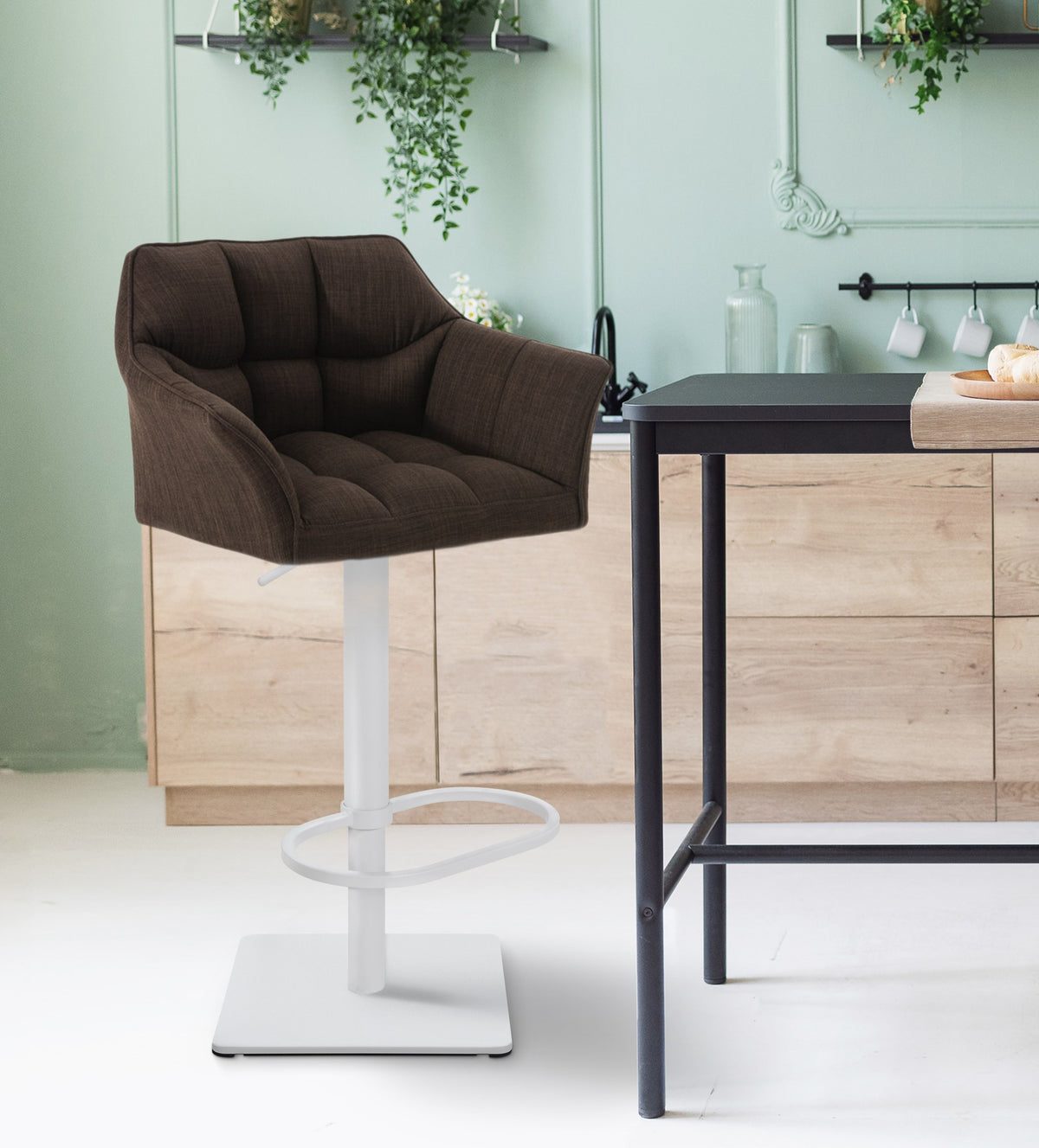 Barhocker Damaso W Stoff – Ansicht 8