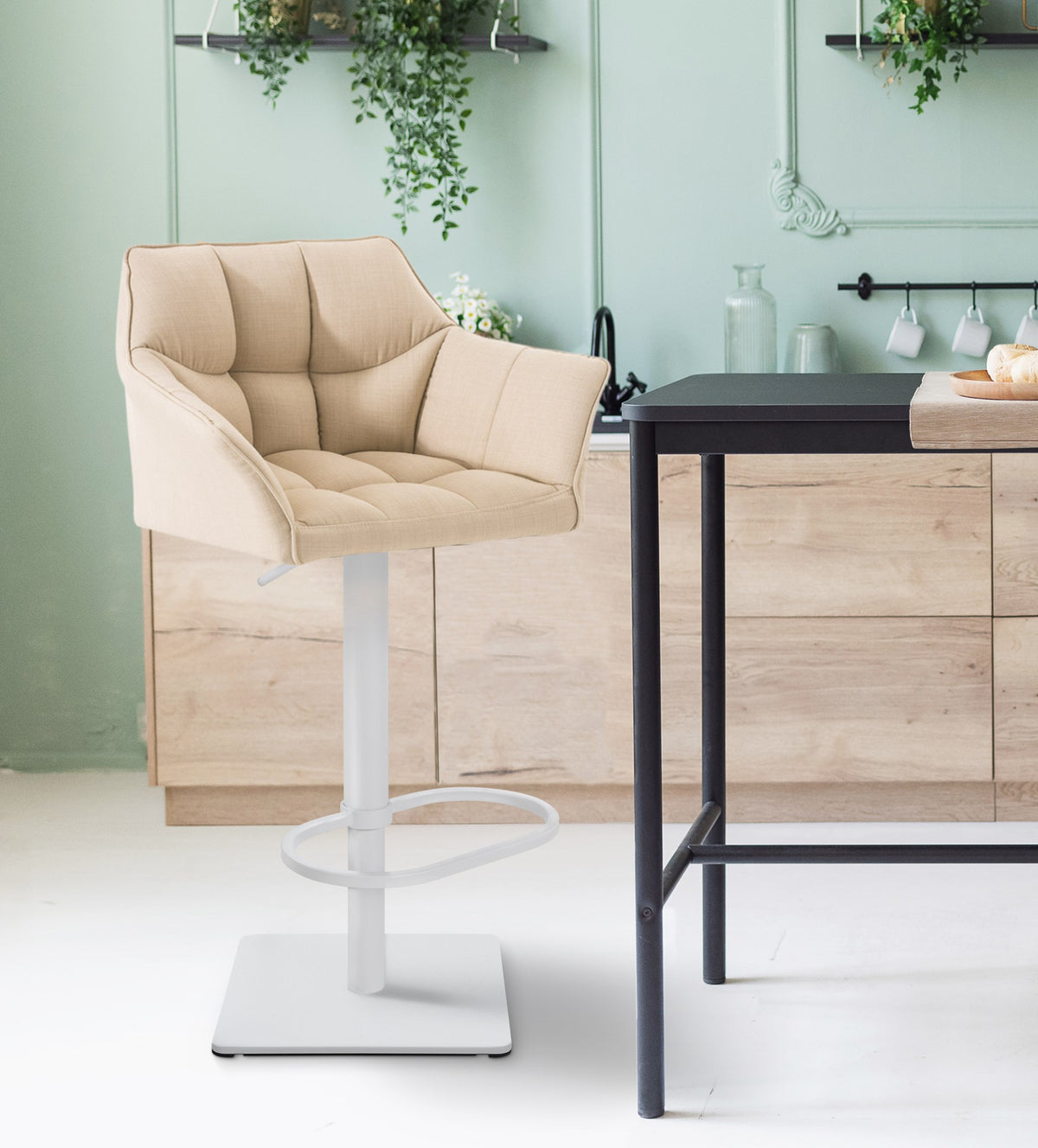 Barhocker Damaso W Stoff – Ansicht 14