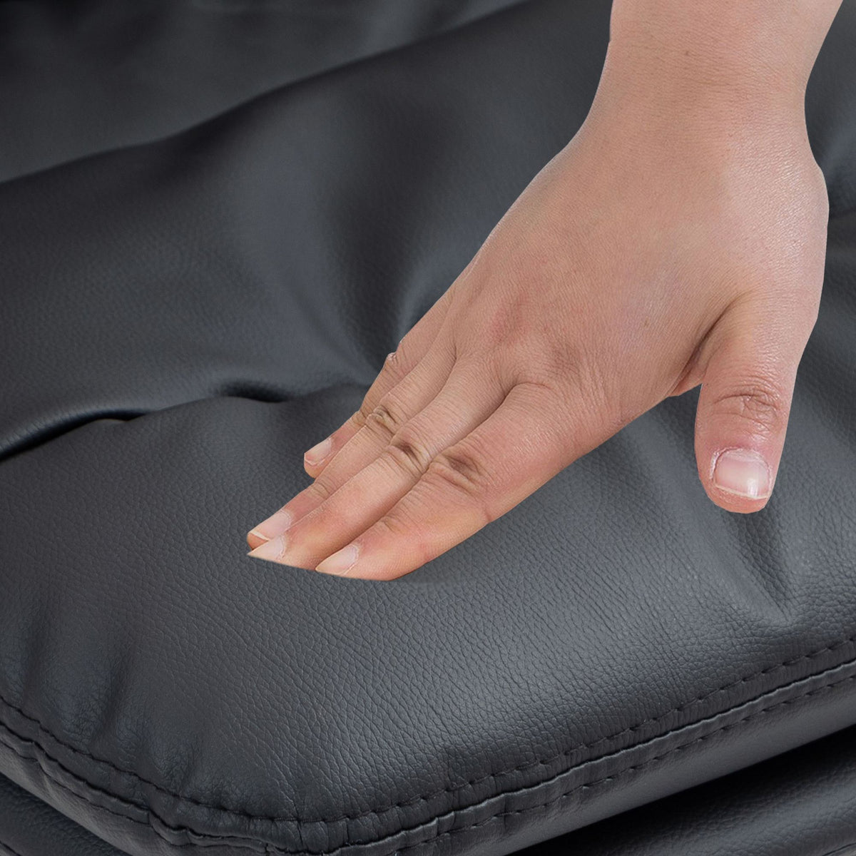 Barhocker Damar Kunstleder schwarz – Ansicht 4
