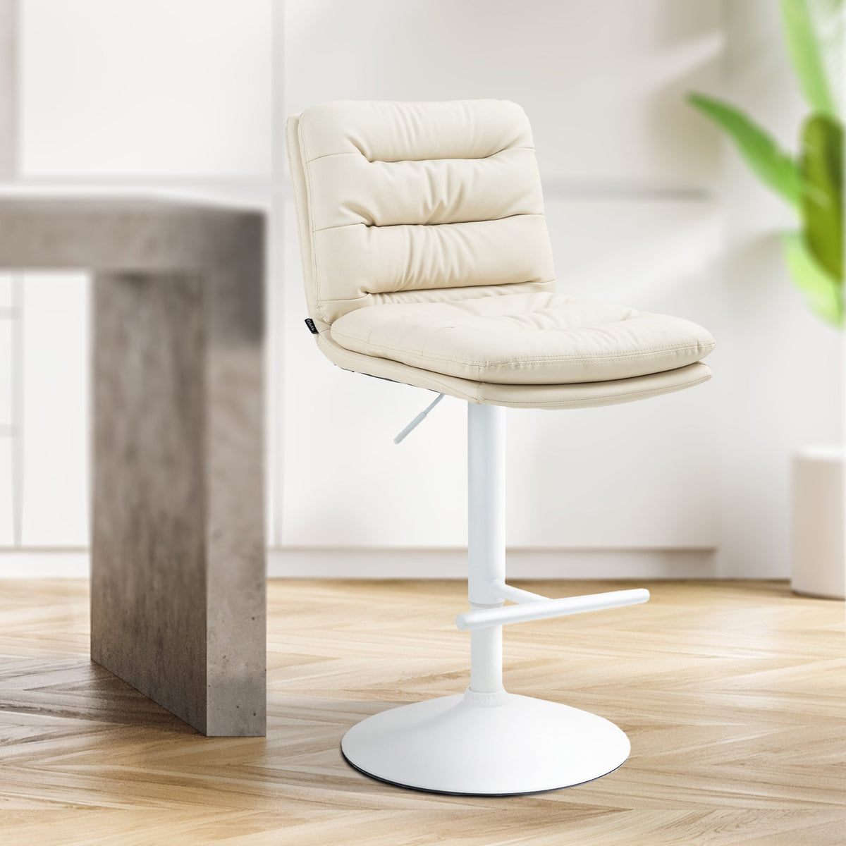 Barhocker Damar Kunstleder weiß – Ansicht 14