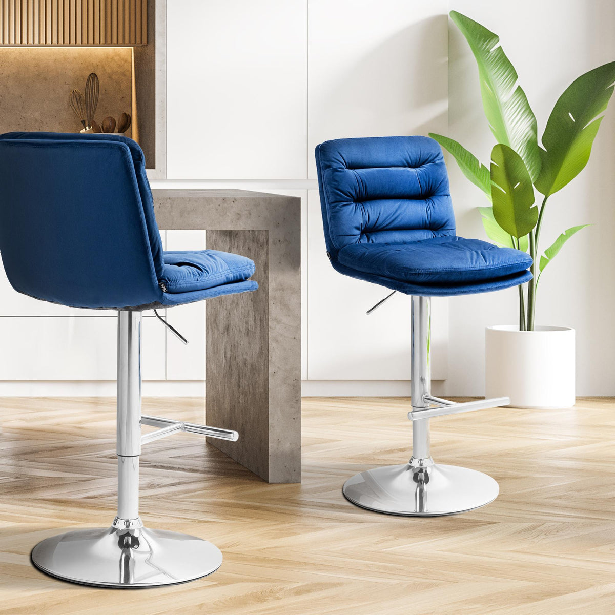 Barhocker Damar Samt chrom – Ansicht 10