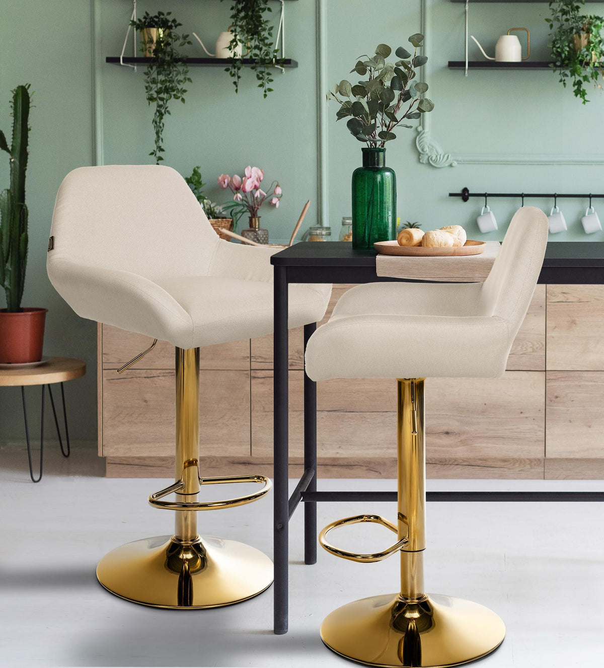 Barhocker Braga Gold Stoff – Ansicht 10