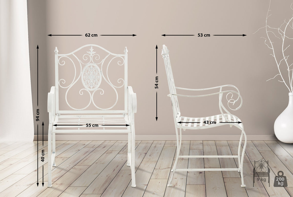 2er Set Gartenstühle Punjab – Ansicht 9