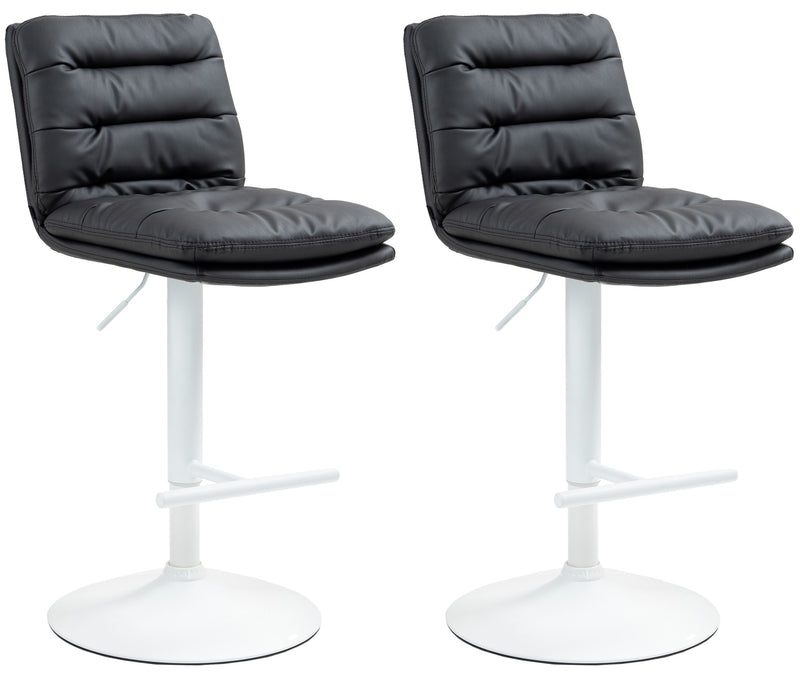 2er Set Barhocker Damar Kunstleder weiß