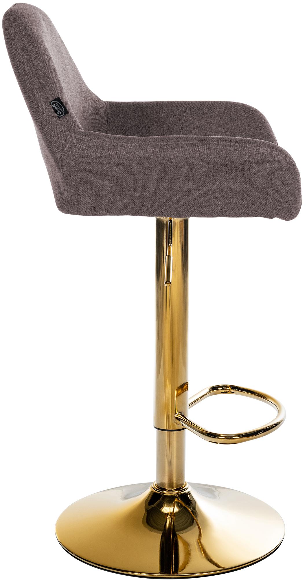 2er Set Barhocker Braga Gold Stoff – Ansicht 7