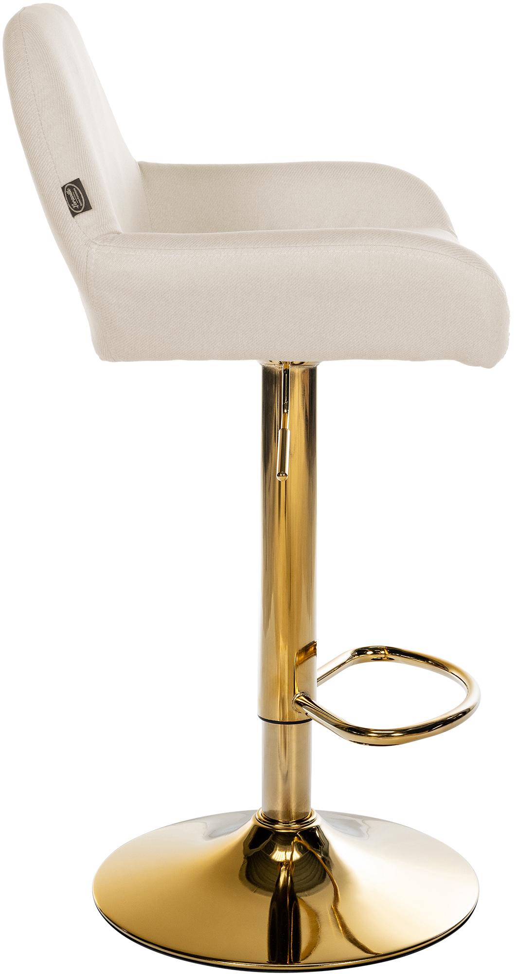 2er Set Barhocker Braga Gold Stoff – Ansicht 14