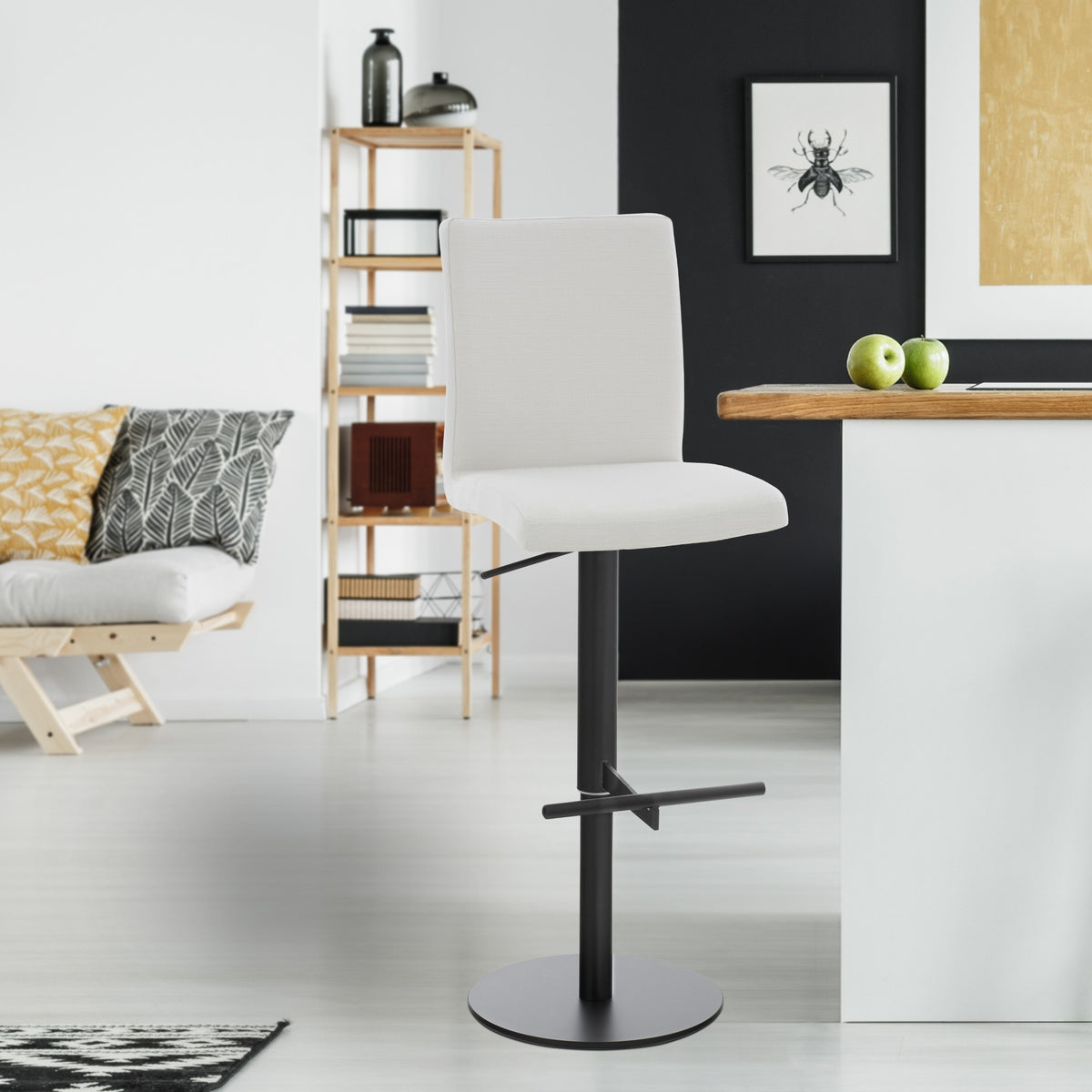 Barhocker Cadiz Stoff schwarz – Ansicht 10
