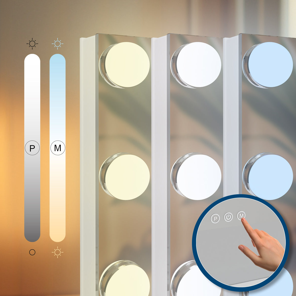 Schminkspiegel Norlina ohne Bluetooth – Ansicht 4