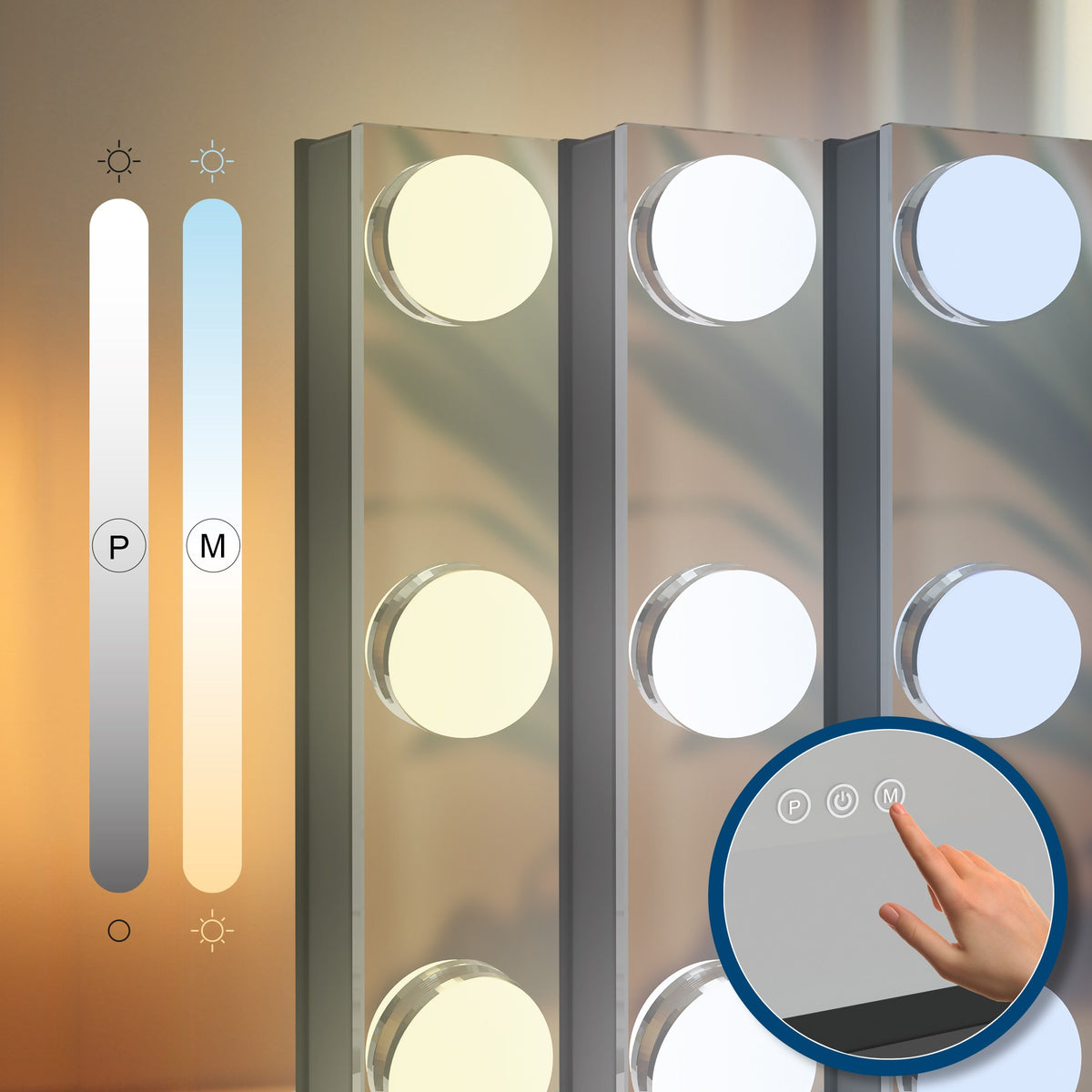 Schminkspiegel Norlina ohne Bluetooth – Ansicht 13
