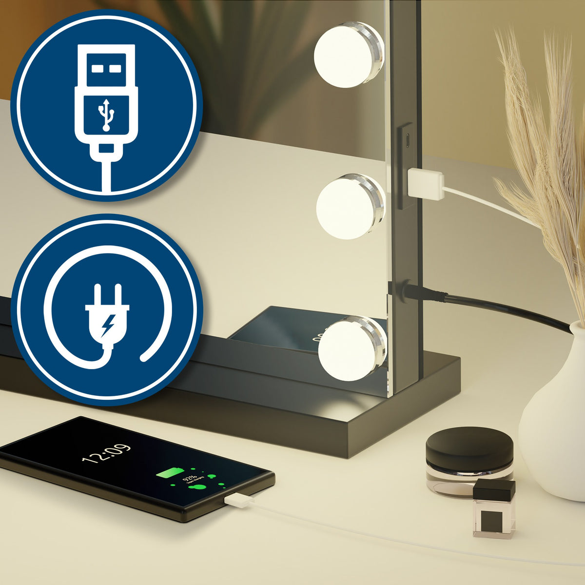 Schminkspiegel Norlina ohne Bluetooth – Ansicht 14