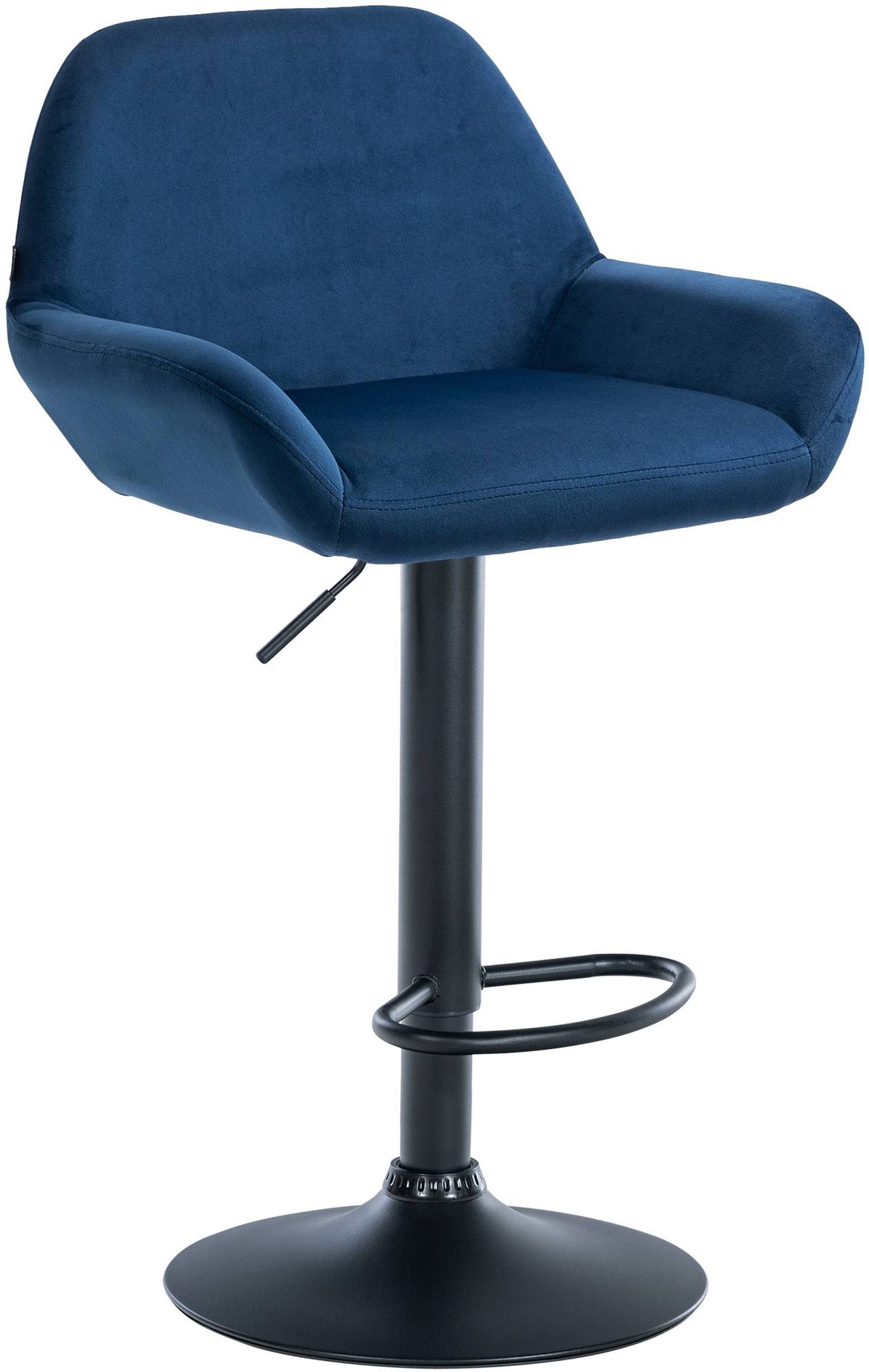 Barhocker Braga Samt schwarz – Ansicht 8