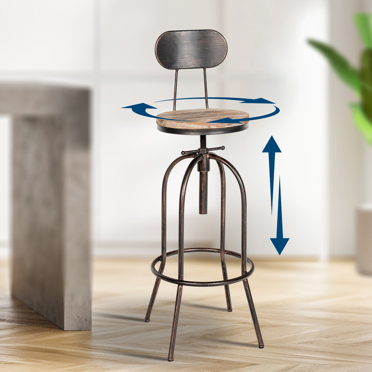 Barhocker Pino, Holz – Ansicht 4