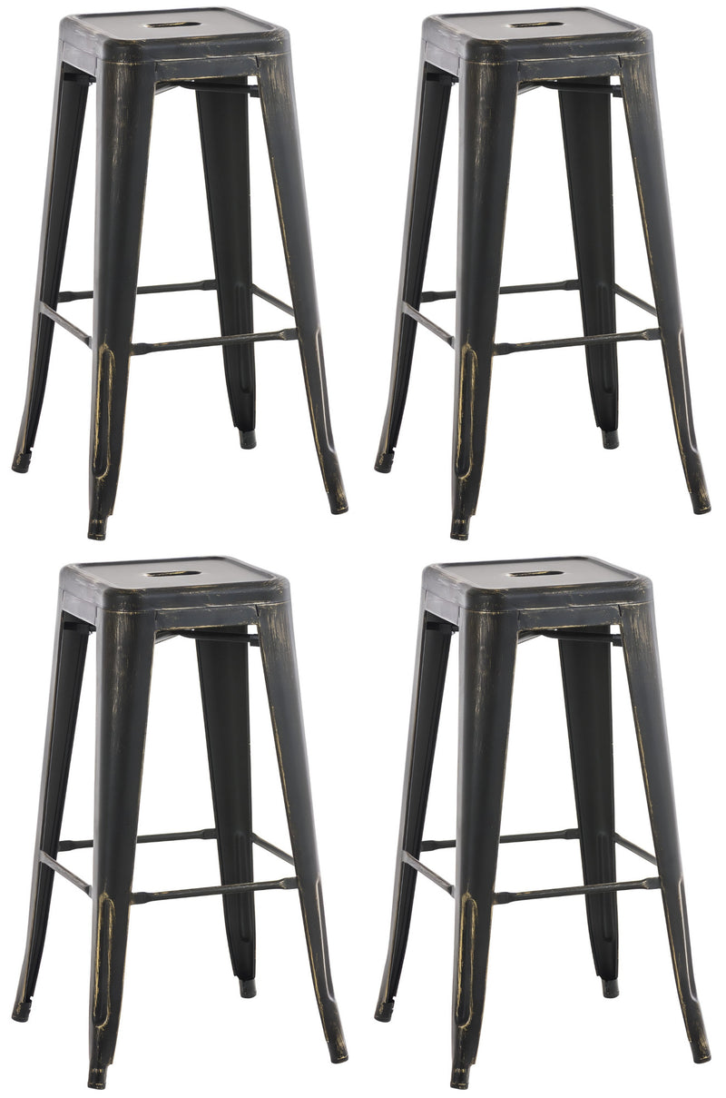 4er Set Barhocker Joshua antik