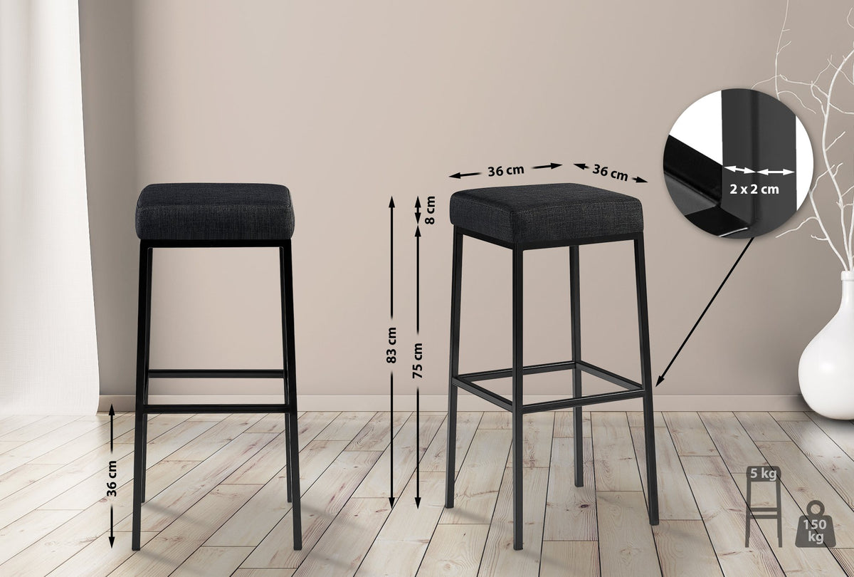 Barhocker Montreal B85 Stoff – Ansicht 9