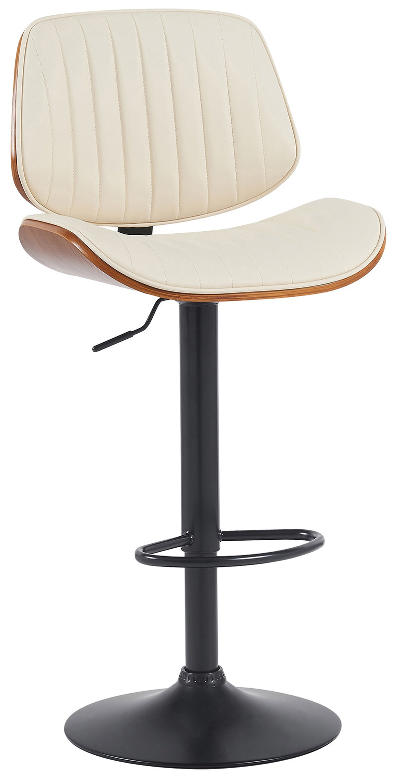 Barhocker Clawson Kunstleder schwarz
