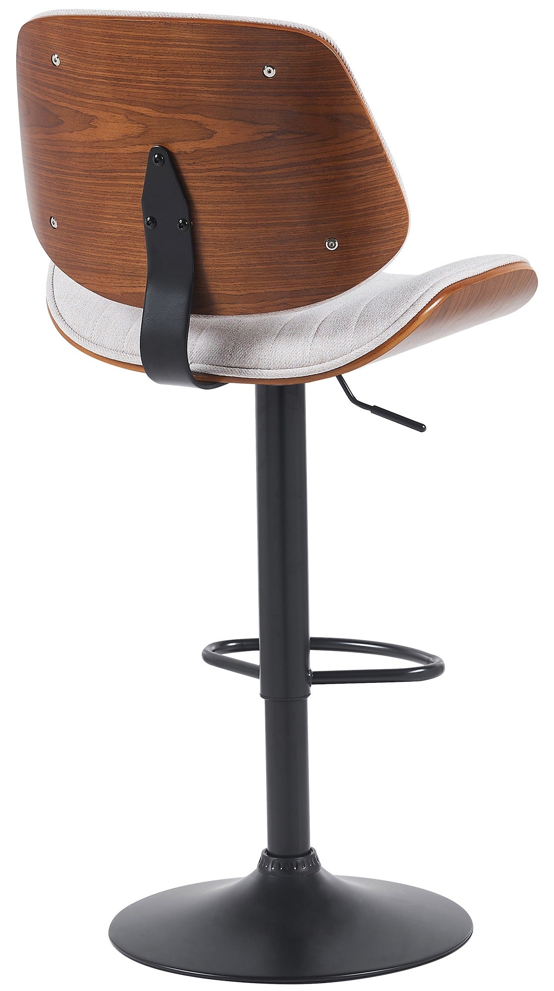 Barhocker Clawson Stoff schwarz – Ansicht 5