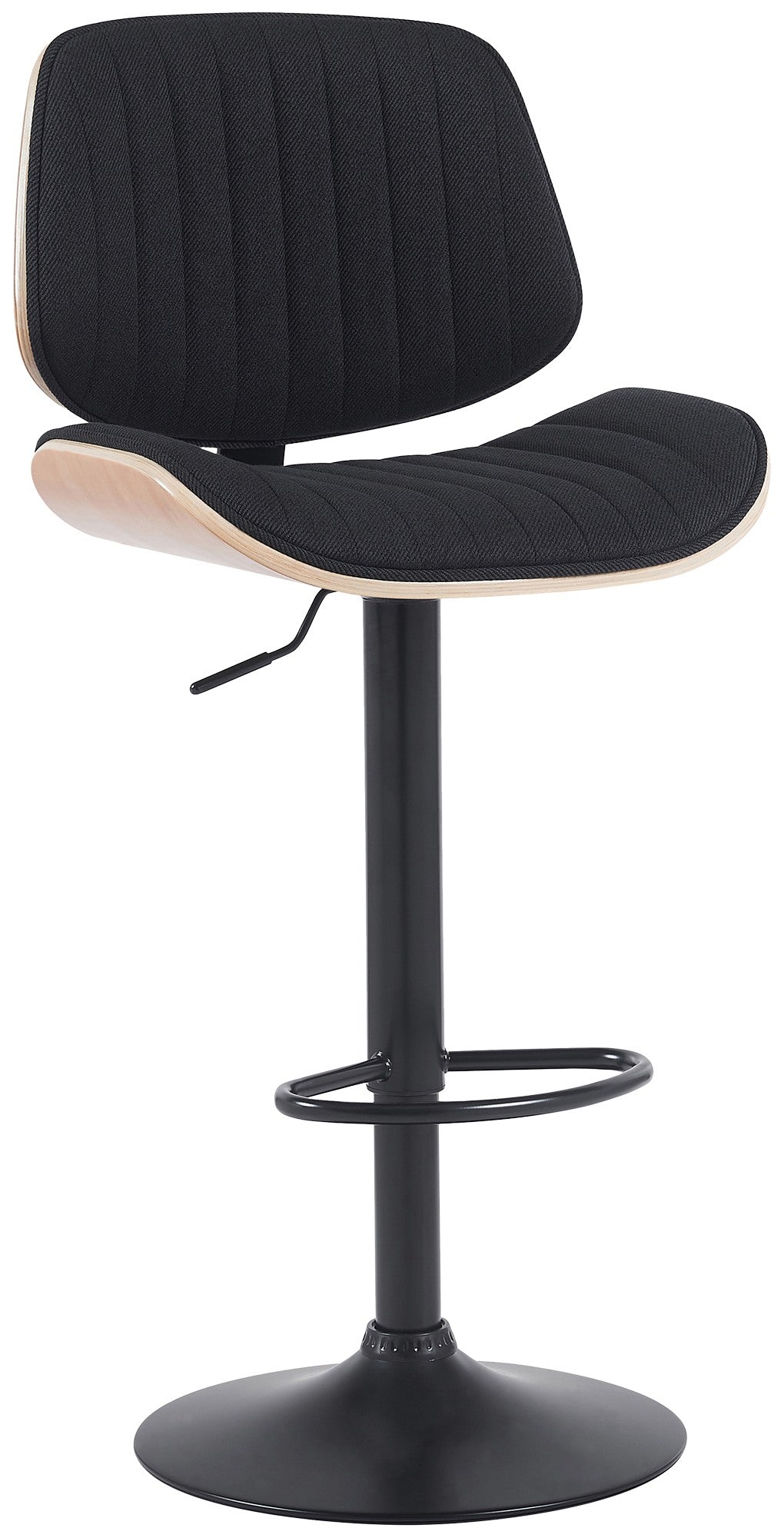 Barhocker Clawson Stoff schwarz – Ansicht 8