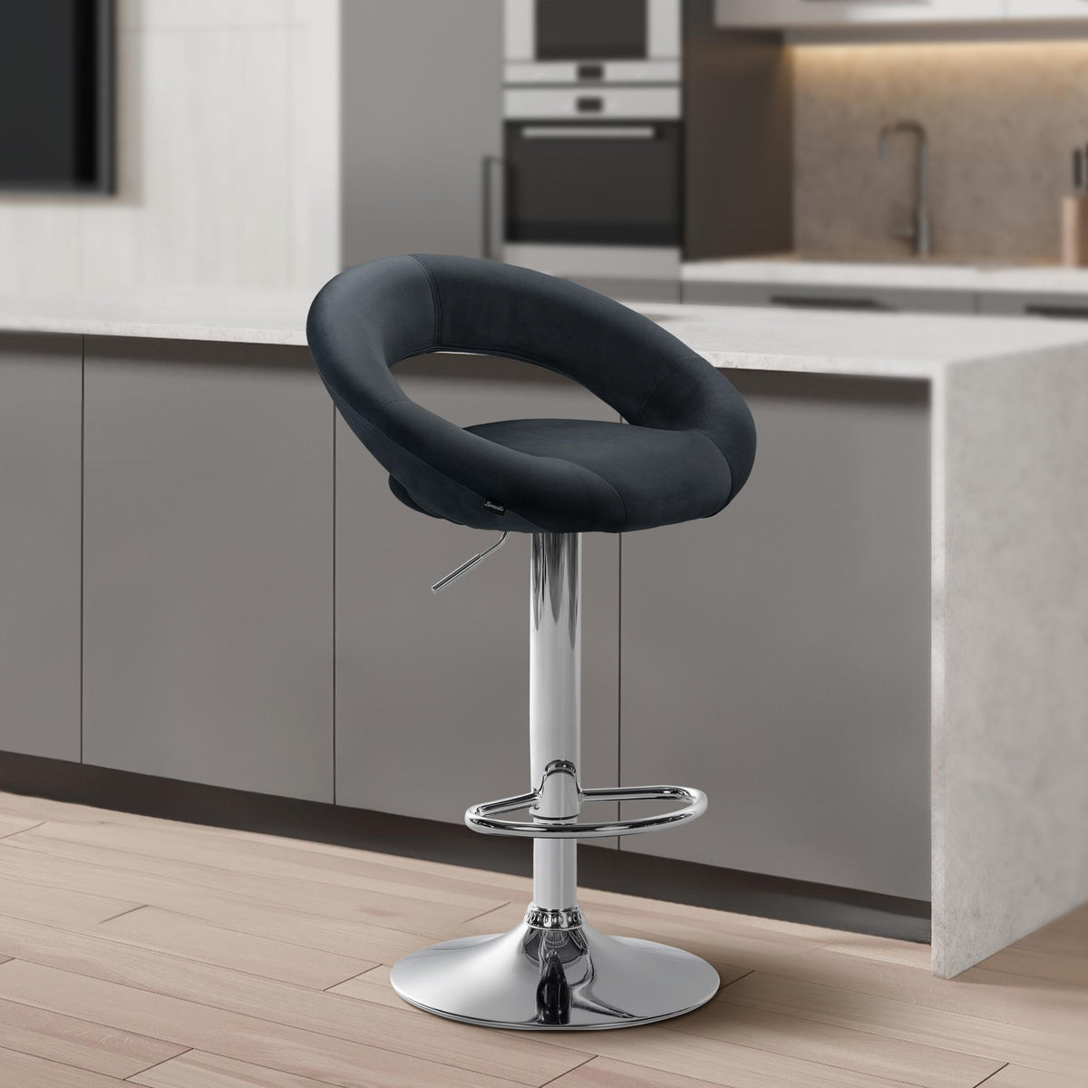 Barhocker Olinda Samt chrom – Ansicht 17