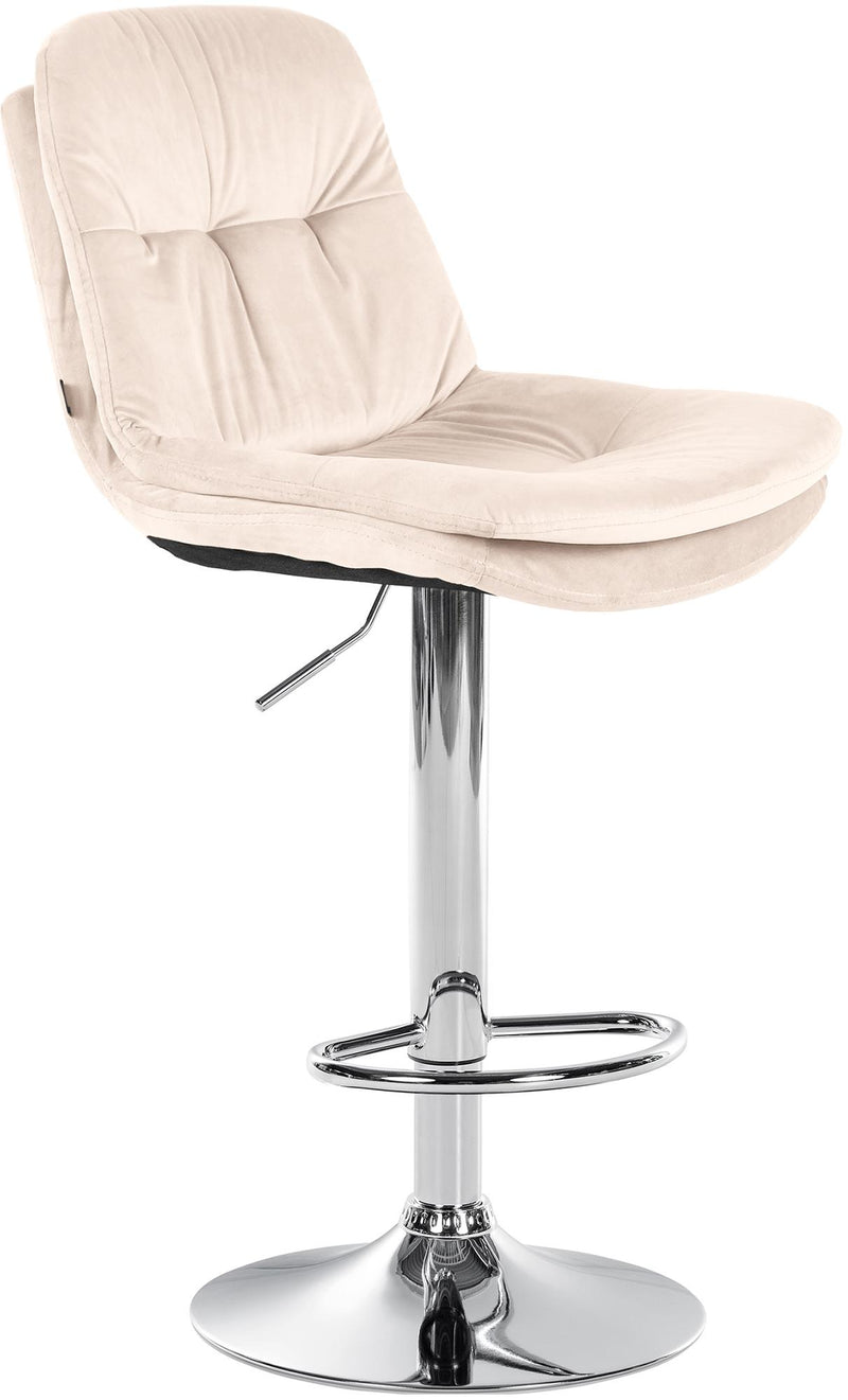 Barhocker Laurel Samt chrom