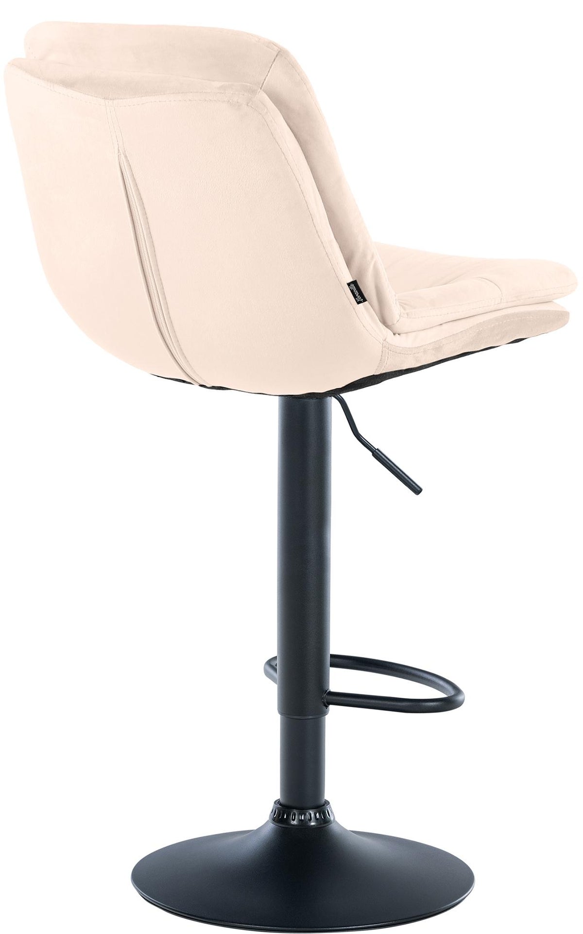 Barhocker Laurel Samt schwarz – Ansicht 4