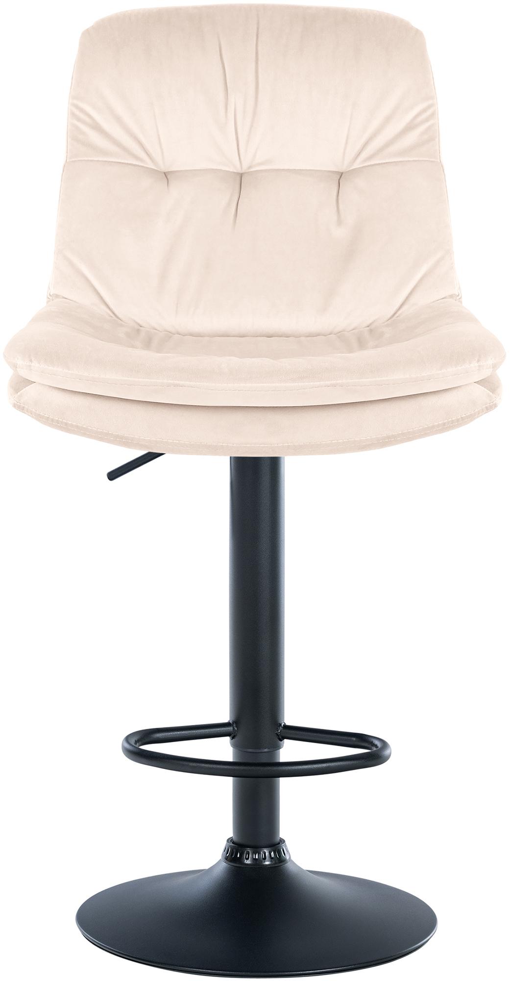 Barhocker Laurel Samt schwarz – Ansicht 5