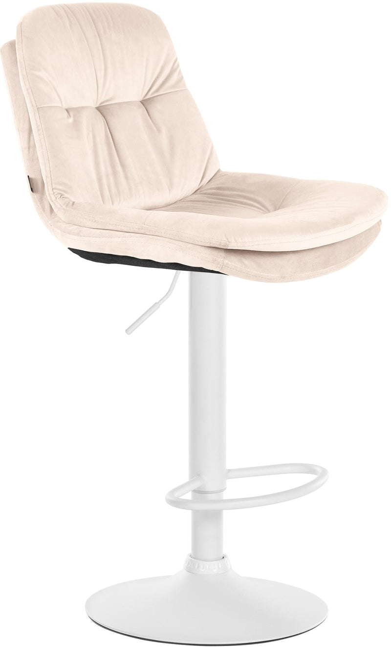 Barhocker Laurel Samt weiß