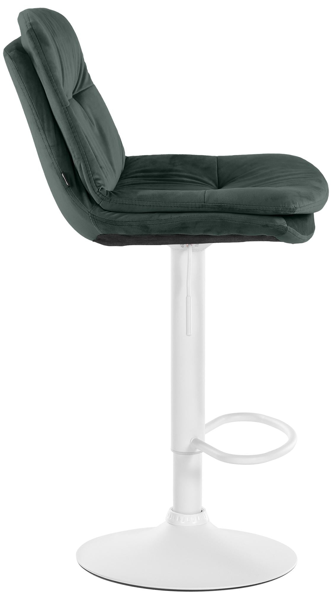 Barhocker Laurel Samt weiß – Ansicht 13