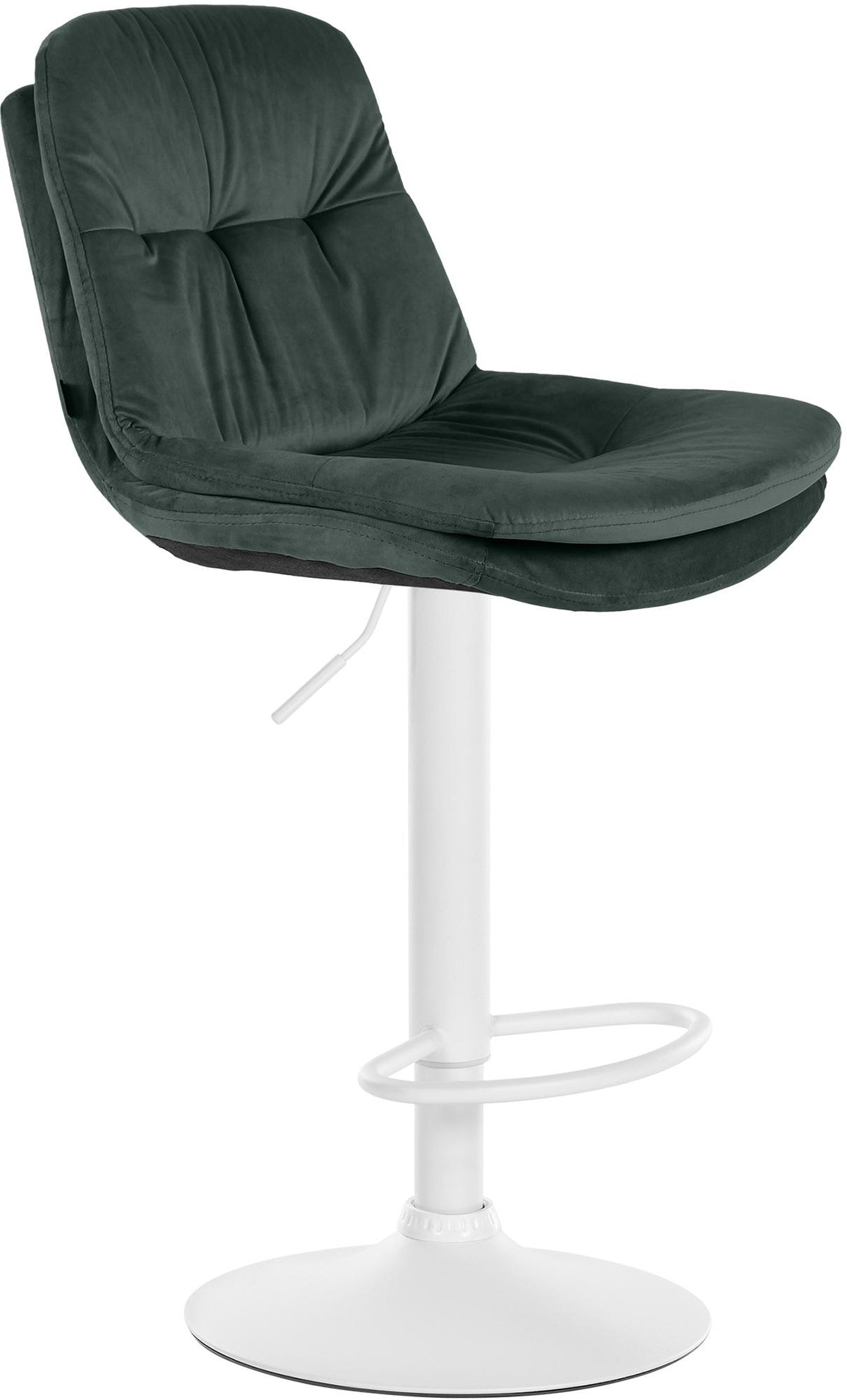 Barhocker Laurel Samt weiß – Ansicht 8