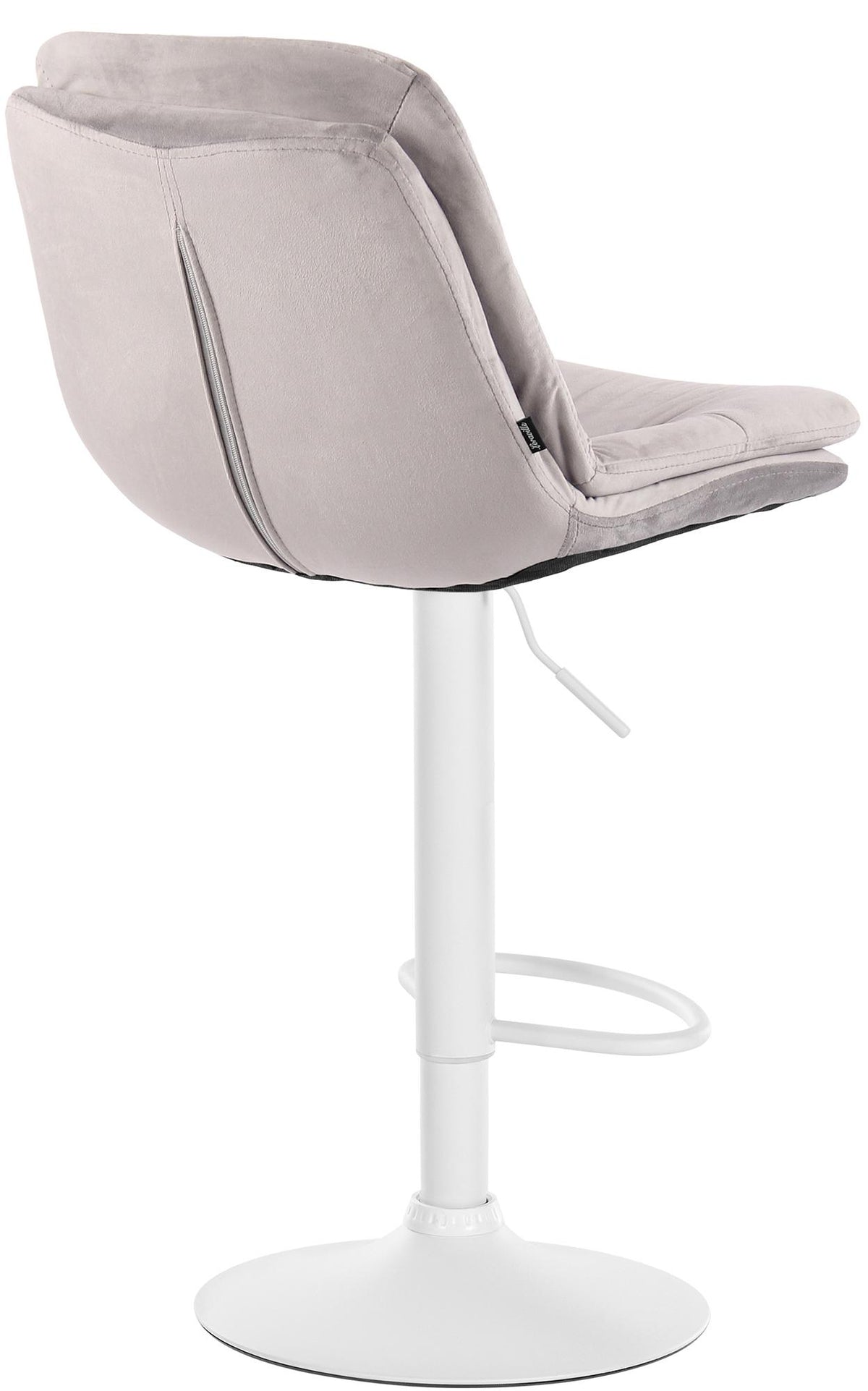 Barhocker Laurel Samt weiß – Ansicht 18
