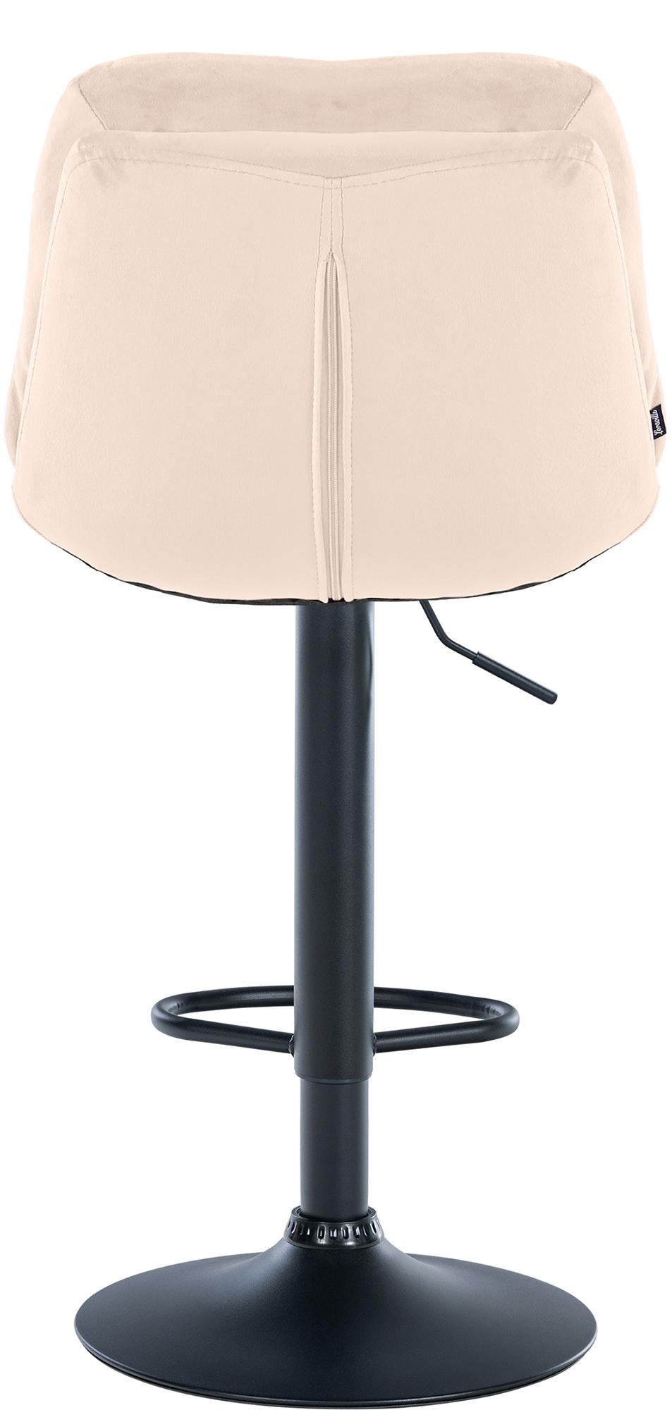 Barhocker Laurel Samt schwarz – Ansicht 7