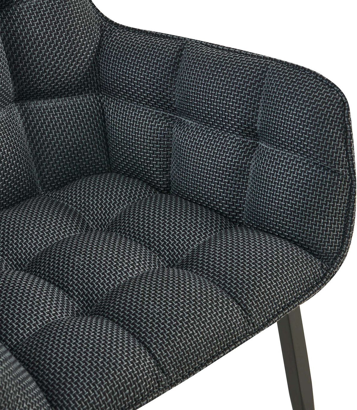 Stuhl Tirana Stoff schwarz – Ansicht 6
