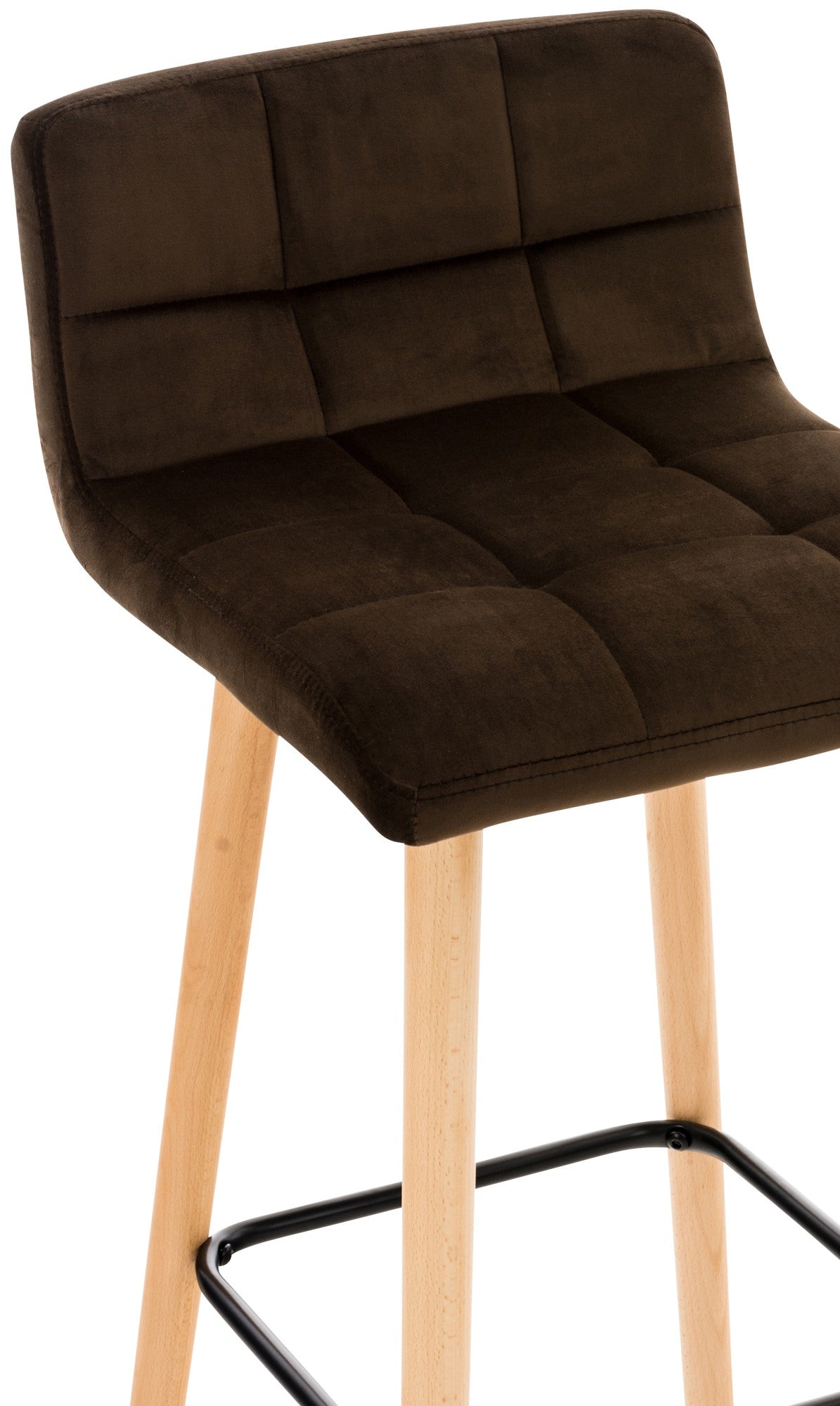 2er Set Barhocker Lincoln Samt – Ansicht 4