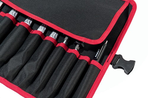 Werkzeugrolltasche 12 Fächer B540xH330mm Nylon schwarz/rot PARAT – Ansicht 3
