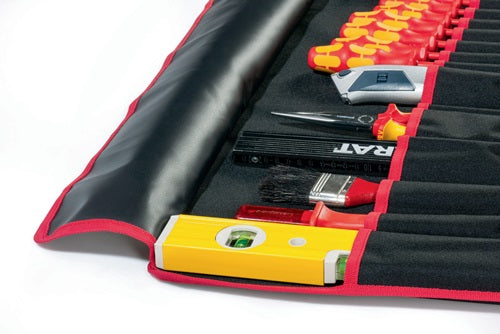 Werkzeugrolltasche 20 Fächer B740xH330mm Nylon schwarz/rot PARAT – Ansicht 6