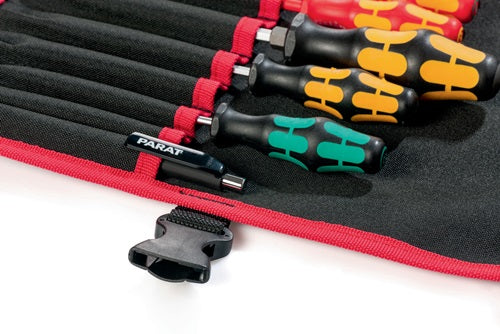 Werkzeugrolltasche 20 Fächer B740xH330mm Nylon schwarz/rot PARAT – Ansicht 5